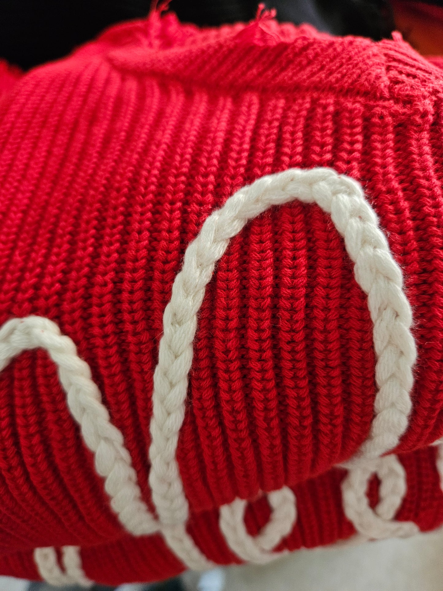 Simply Southern MERRY V-neck Distressed Sweater