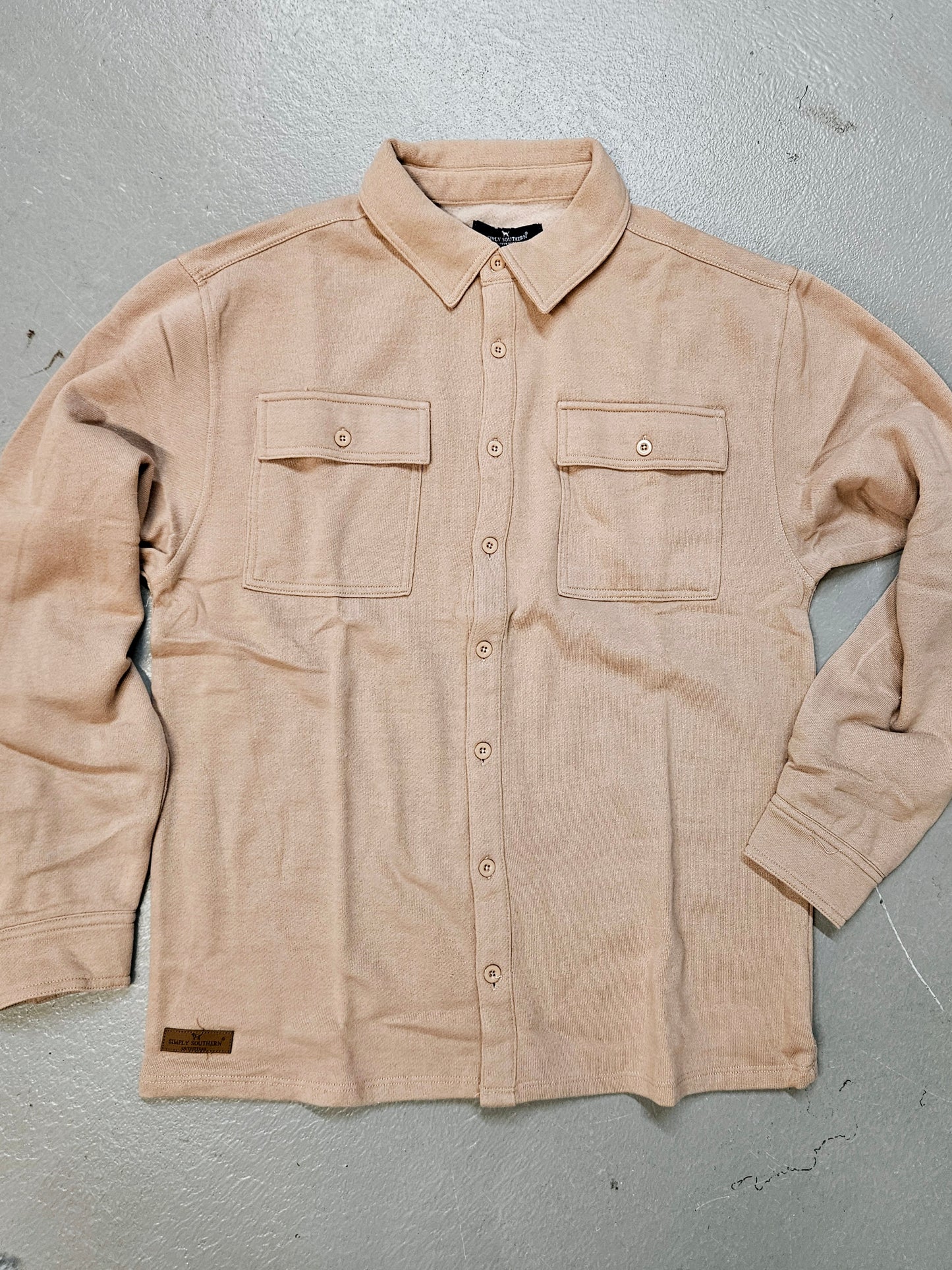 Men's Camel Shacket