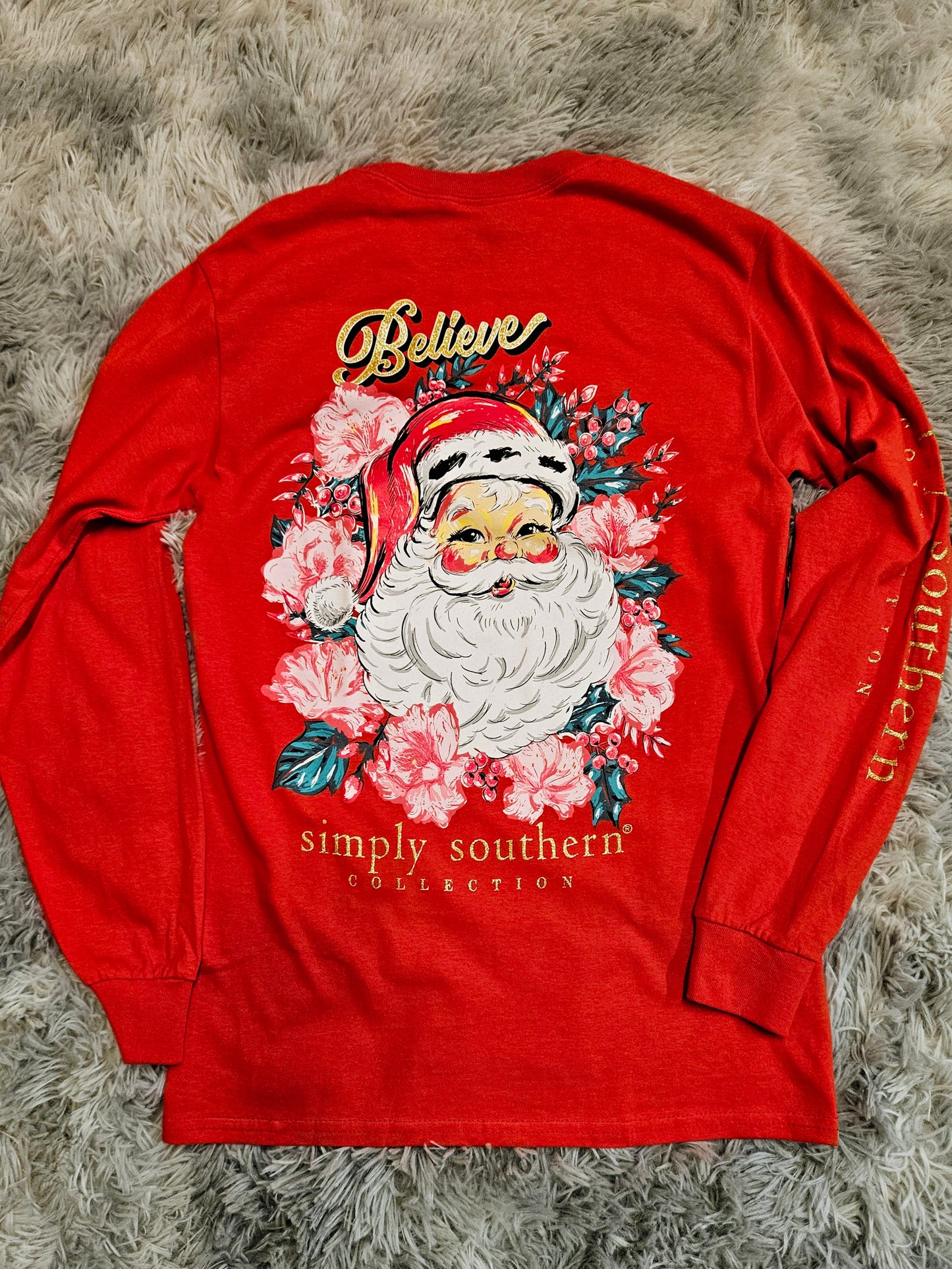 Simply Southern Long Sleeve Believe Tee