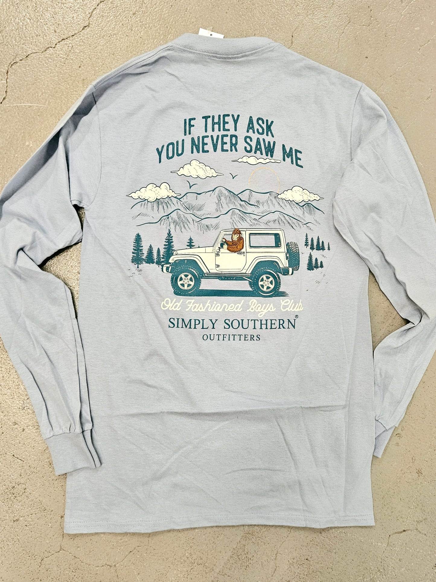 Simply Southern Men's Long Sleeve Sasquatch Tee