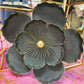 Metal Wall Art [black & gold flower]