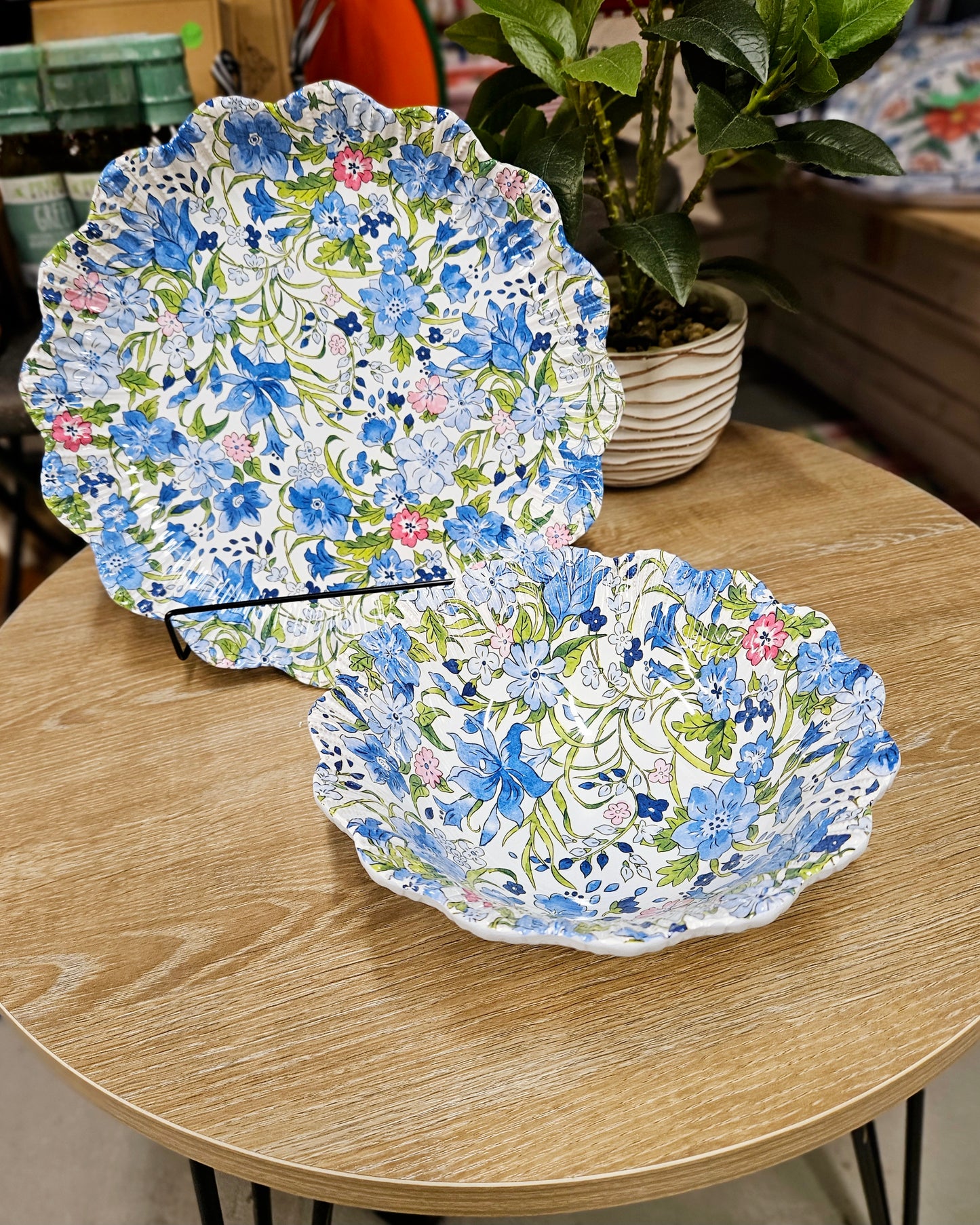 Floral Melamine Dinner Plates