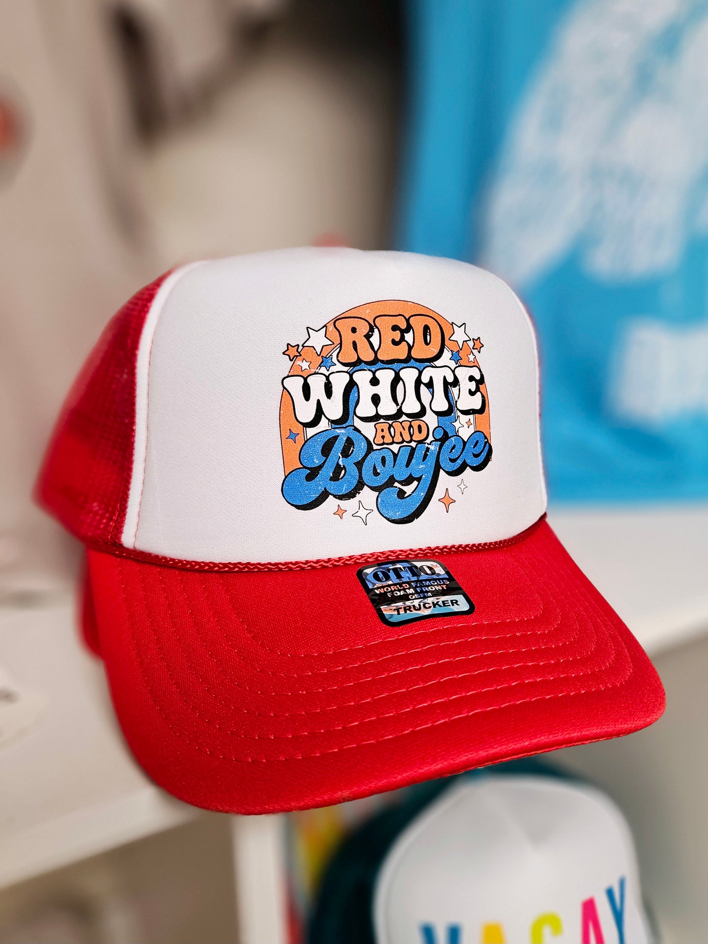 Red White and Boujee Trucker Hat