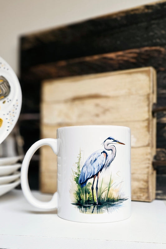 Blue Heron Coffee Mug