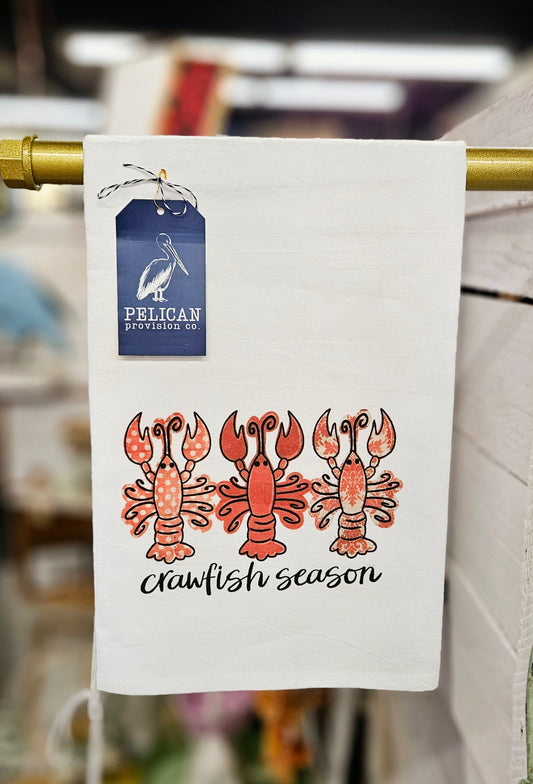 Crawfish Season Kitchen Towel