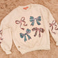 Simply Southern Sequin Ribbon Crew Sweatshirt