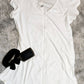 Simply Southern Get Ready Zippered Robe/ Cover Up - White