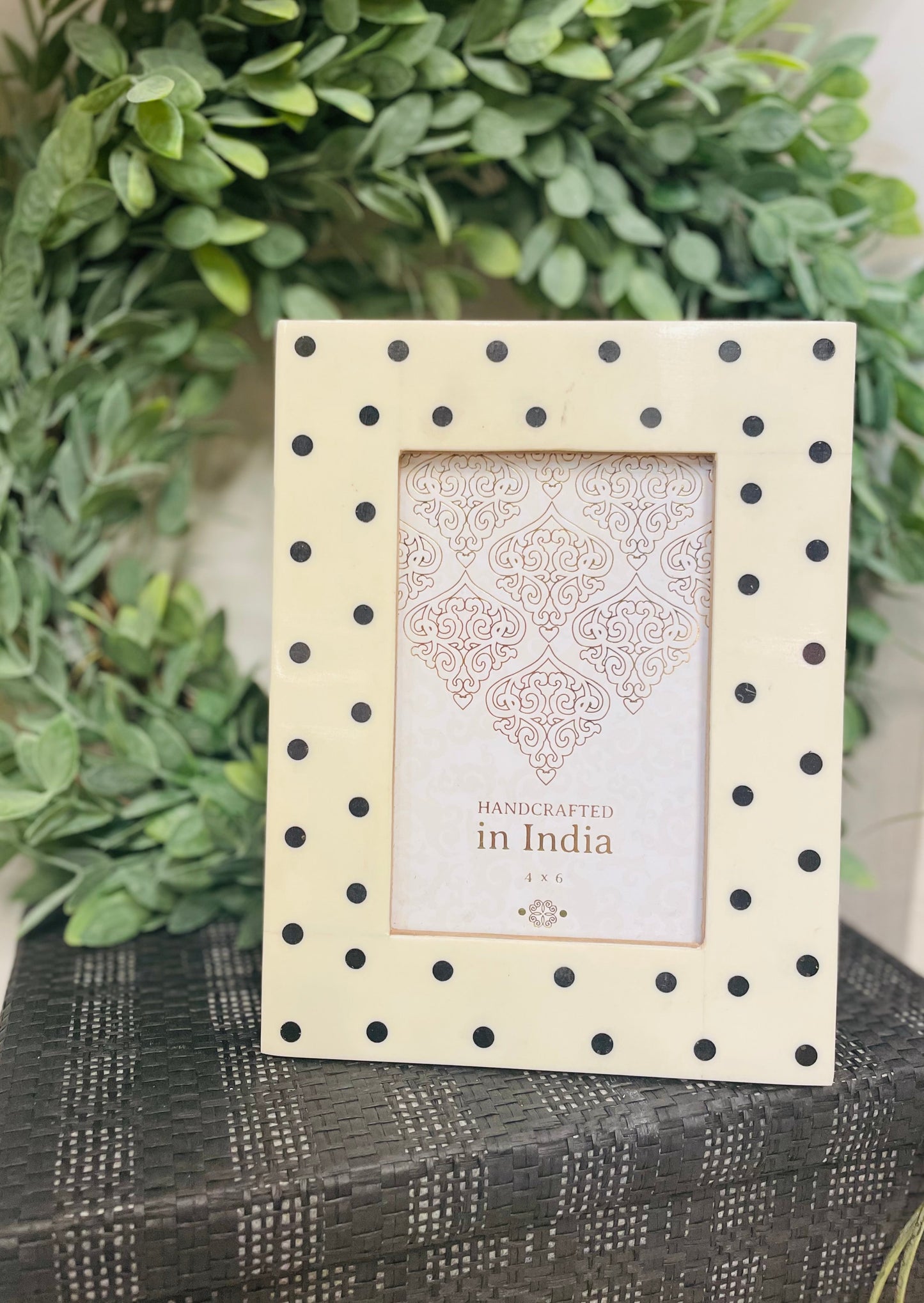 Handcrafted Polka Dot Frame