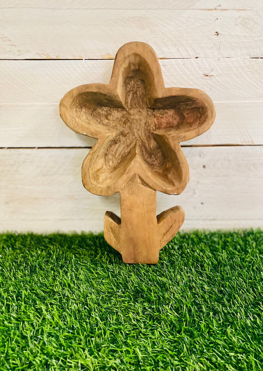 Wooden Flower Bowl