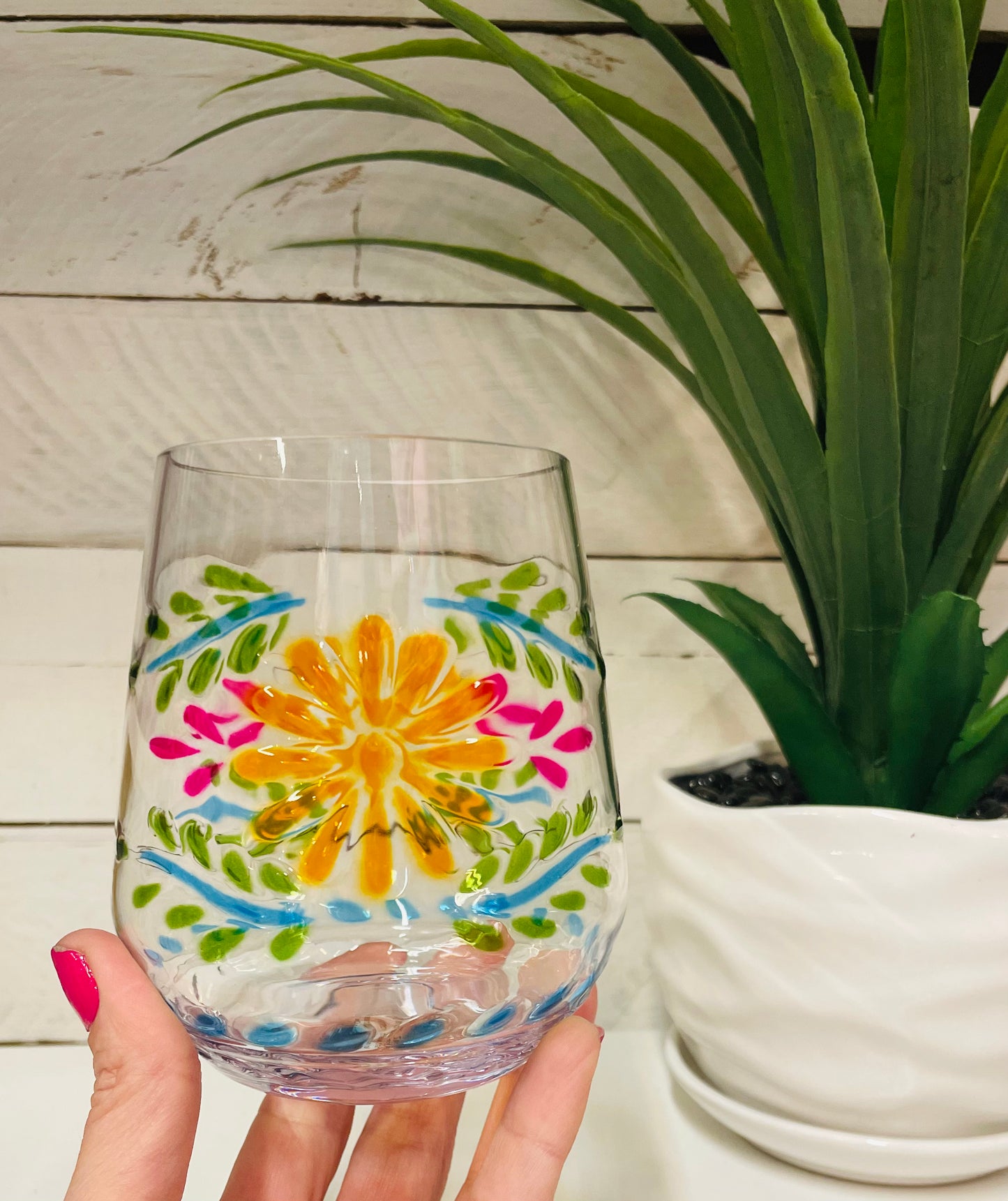 Floral Beverage Glasses